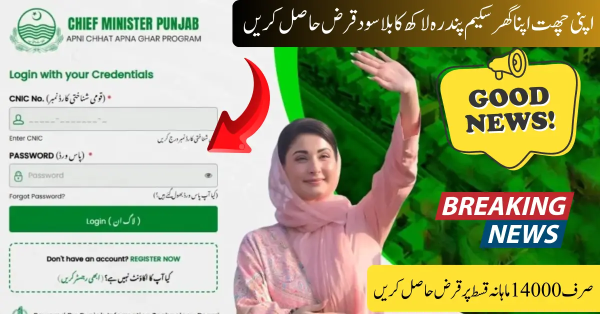CM Punjab Apni Chhat Apna Ghar Scheme 2026 Ki Mukammal Tafseelat