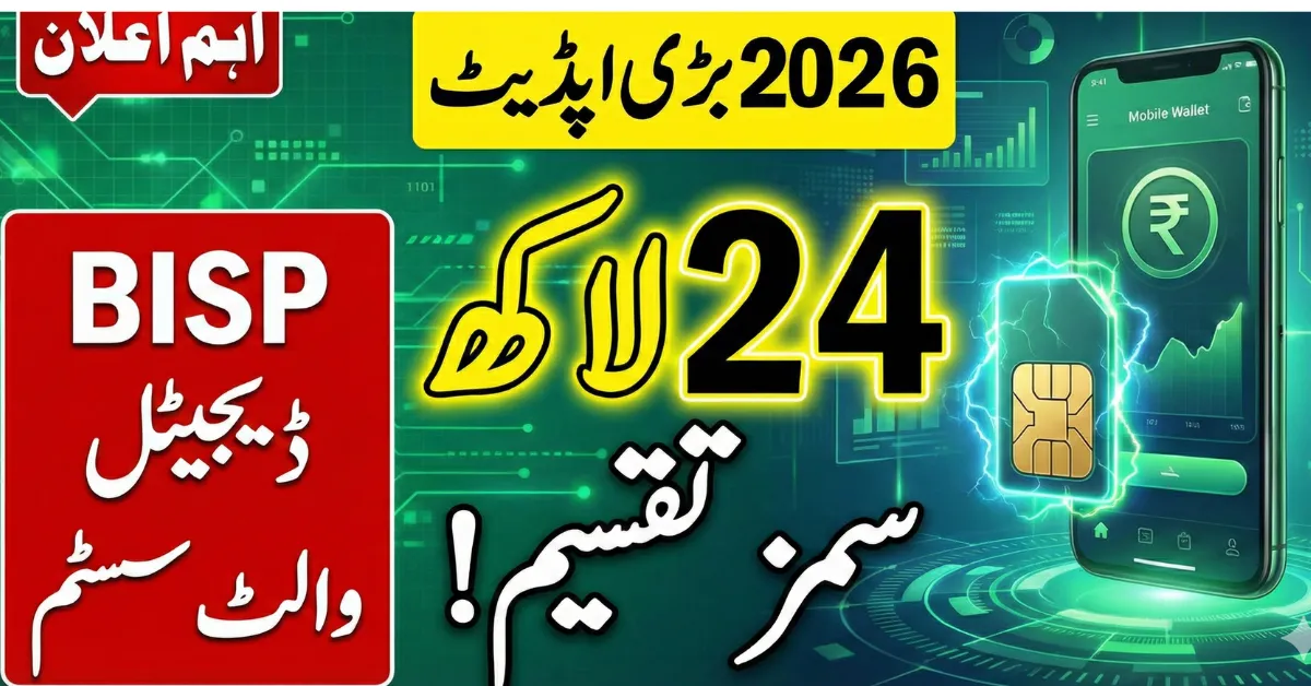 BISP Wallet System 2026 2.4 Million SIM Cards Distributed for Secure Digital Payments